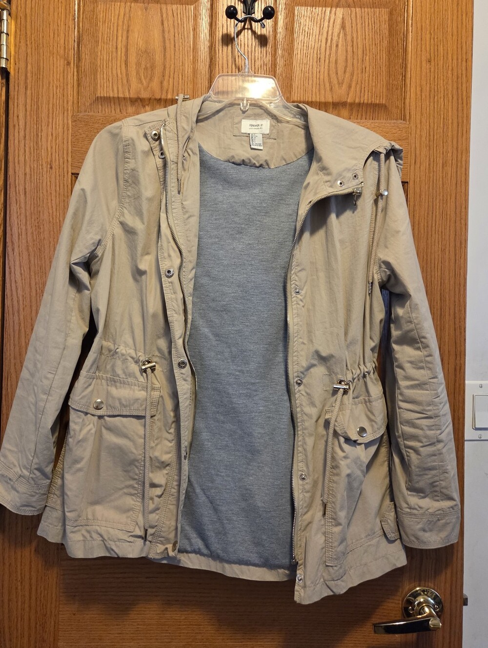 Forever 21 Beige Utility Jacket